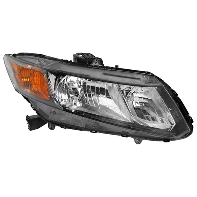 Spec-D 12-15 Honda Civic Passenger Headlight Black Replacement