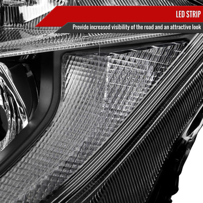 Spec-D 16-21 Honda Civic Projector Headlights OEM Style Chrome