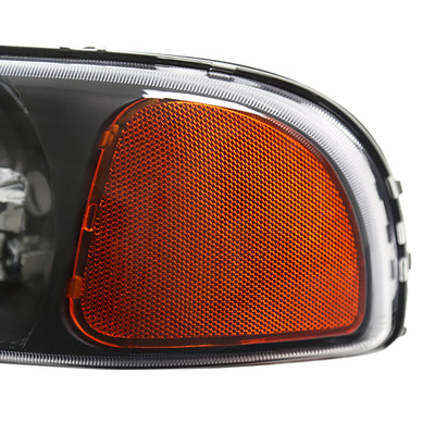 Spec-D 99-06 GMC Sierra/Yukon/Yukon XL Crystal Headlights Black