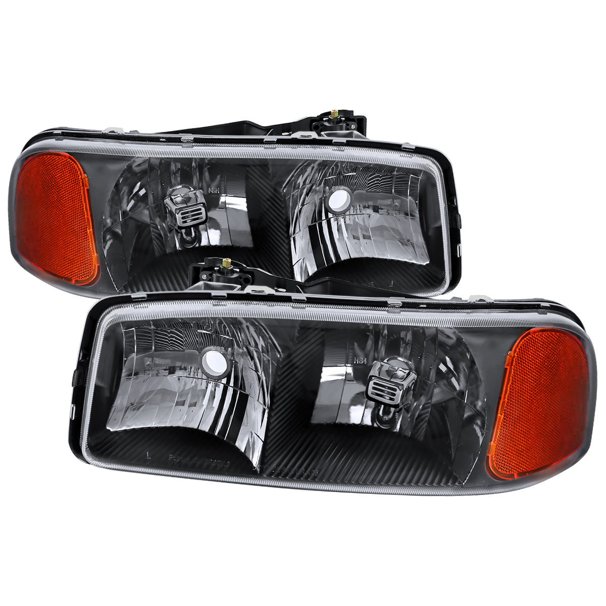 Spec-D 99-06 GMC Sierra/Yukon/Yukon XL Crystal Headlights Black