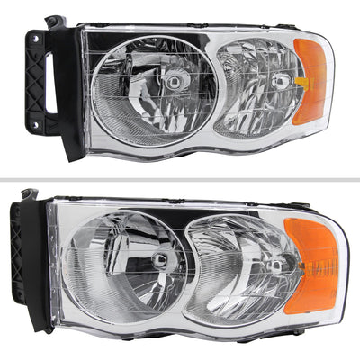 Spec-D 02-05 Ram 1500/ 03-05 Ram 2500 3500 Headlights OEM Style Chrome