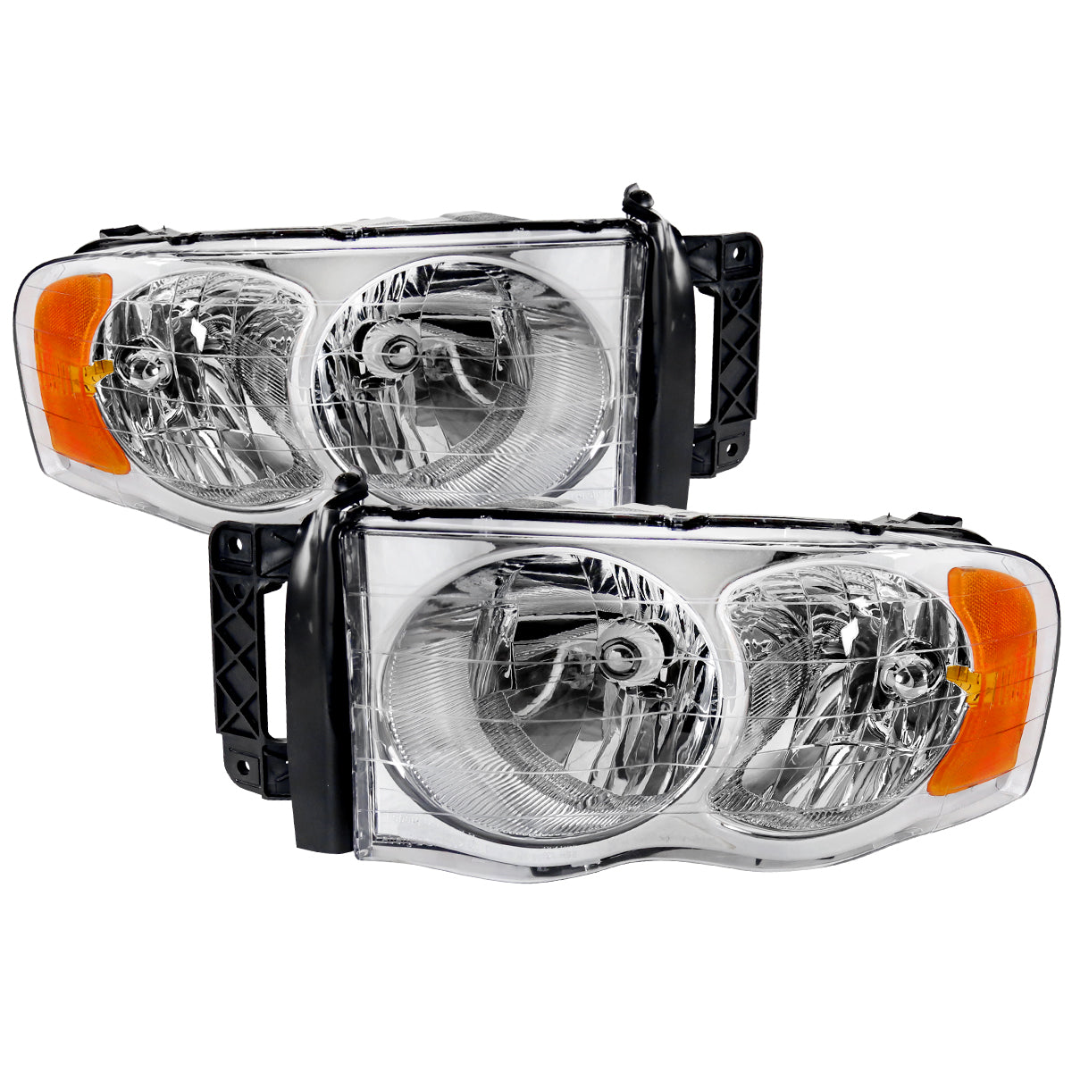 Spec-D 02-05 Ram 1500/ 03-05 Ram 2500 3500 Headlights OEM Style Chrome