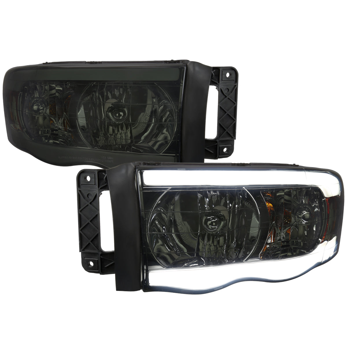 Spec-D 02-05 Ram 1500/03-05 Ram 2500/3500 Tube /Smoked Headlights