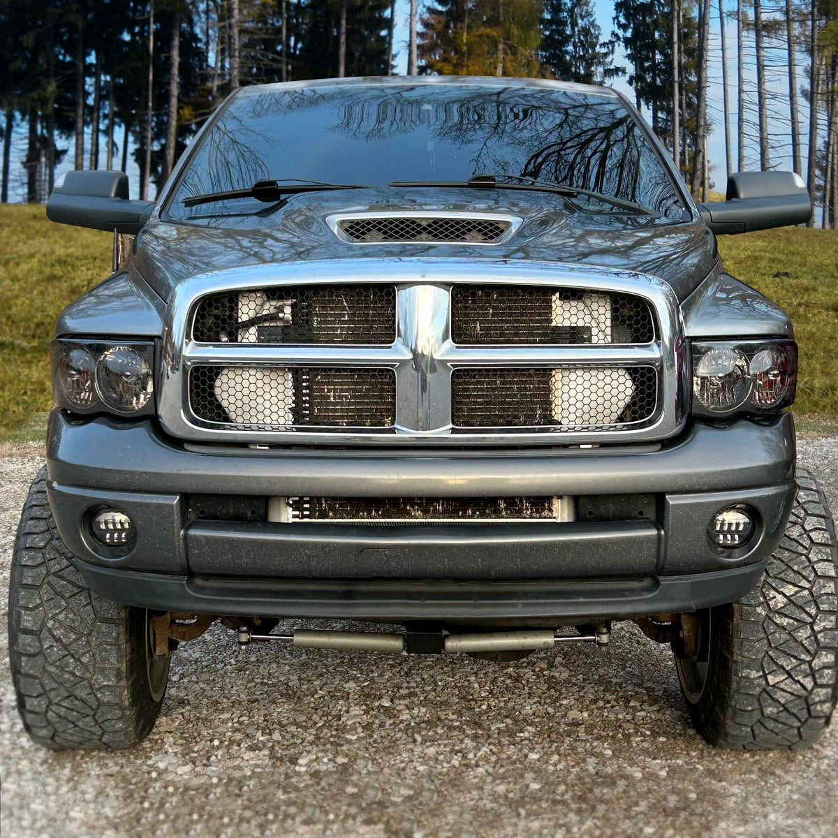 Spec-D 02-05 Ram 1500/03-05 Ram 2500 3500 Headlights OEM Style Smoked