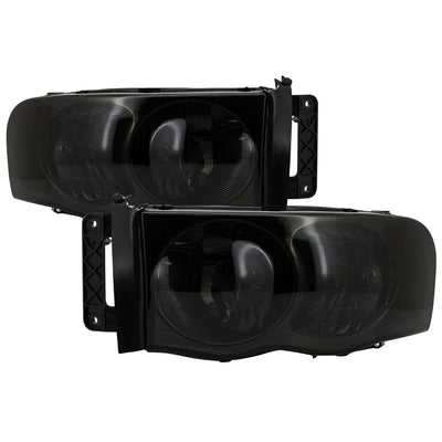 Spec-D 02-05 Ram 1500/03-05 Ram 2500 3500 Headlights OEM Style Smoked