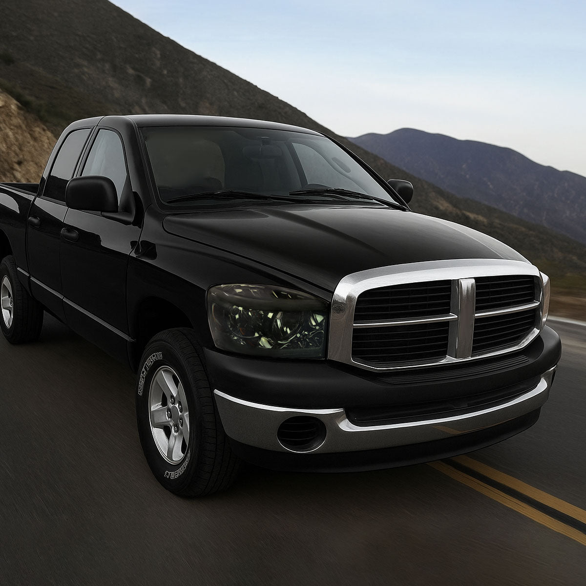 Spec-D 06-08 Ram 1500/06-09 Ram 2500 3500 Headlights Smoked