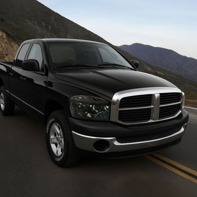 Spec-D 06-08 Ram 1500/06-09 Ram 2500 3500 Headlights Smoked
