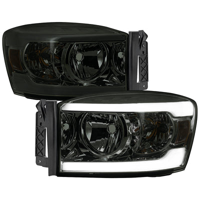 Spec-D 06-08 Ram 1500/06-09 Ram 2500 3500 Headlights Smoked