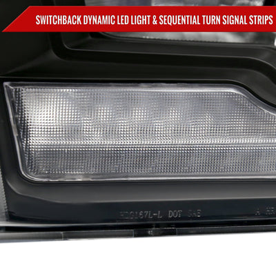 Spec-D 09-18 Ram 1500/10-18 Ram 2500 3500 Sequetial Headlights Black
