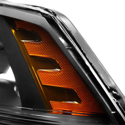 Spec-D 09-18 Ram 1500/2500/3500 Headlights OEM Quad Style Black Clear