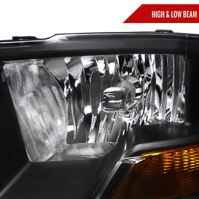 Spec-D 10-18 Ram 1500 2500 3500 /19-21 Ram Classic Headlights Black