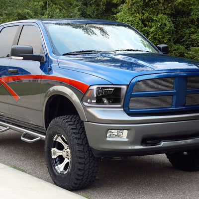 Spec-D 09-19 Ram 1500/10-19 Ram 2500/3500 Strip Headlights Black
