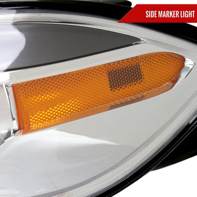 Spec-D 13-16 Dodge Dart Headlights OEM Style High/Low Beam Chrome