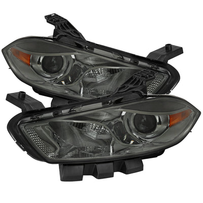 Spec-D 13-16 Dodge Dart Headlights OEM Style High/Low Beam Smoked