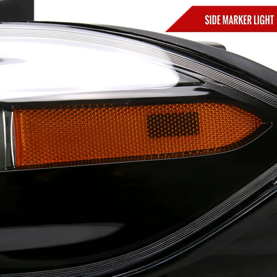 Spec-D 13-16 Dodge Dart Headlights OEM Style High/Low Beam Black