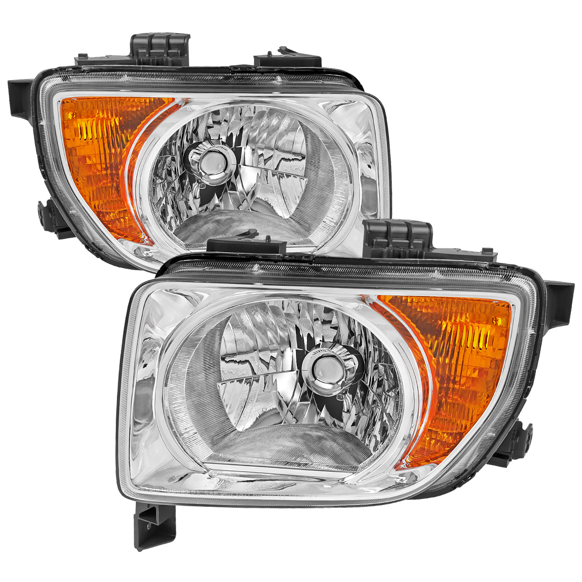 Spec-D 03-08 Honda Element Headlights OEM Style Matte Black