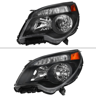 Spec-D 10-15 Chevy Equinox Headlights OEM Style Matte Black