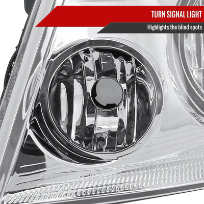 Spec-D 04-08 Ford F-150 Mark LT Headlights Dual Halo Projector Chrome