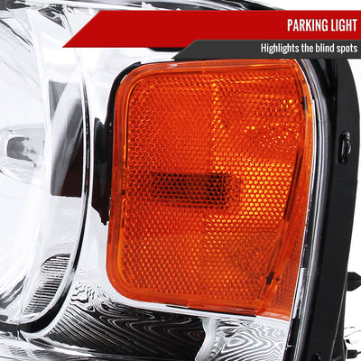 Spec-D 04-08 Ford F-150 Mark LT Headlights Dual Halo Projector Chrome