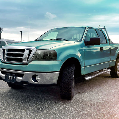 Spec-D 04-08 Ford F-150 Mark LT Headlights LED Bar G3 Chrome/Clear