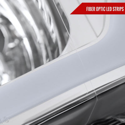 Spec-D 09-14 Ford F-150 LED Tube Headlights OEM Style Chrome