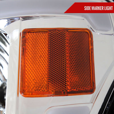 Spec-D 09-14 Ford F-150 LED Tube Headlights OEM Style Chrome