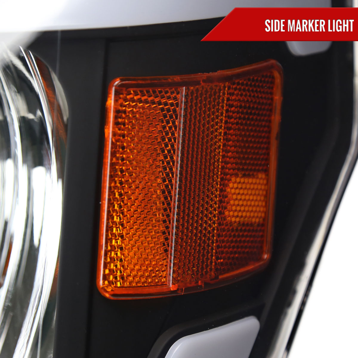Spec-D 09-14 Ford F-150 Headlights LED Tube OEM Style Black
