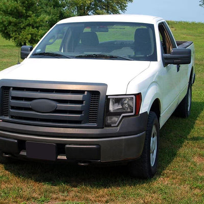 Spec-D 09-14 Ford F-150 Headlights LED Bar OEM Style Black