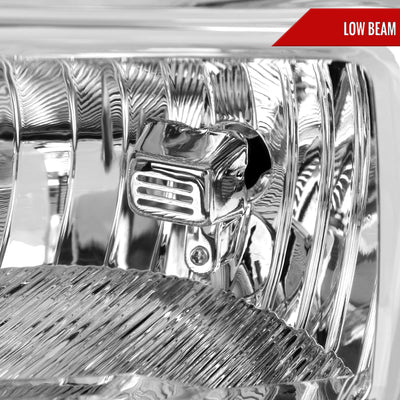 Spec-D 21-23 Ford F-150 Headlights OEM Style Chrome Halogen.