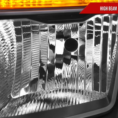 Spec-D 21-23 Ford F-150 Headlights OEM Style Halogen Black/Clear