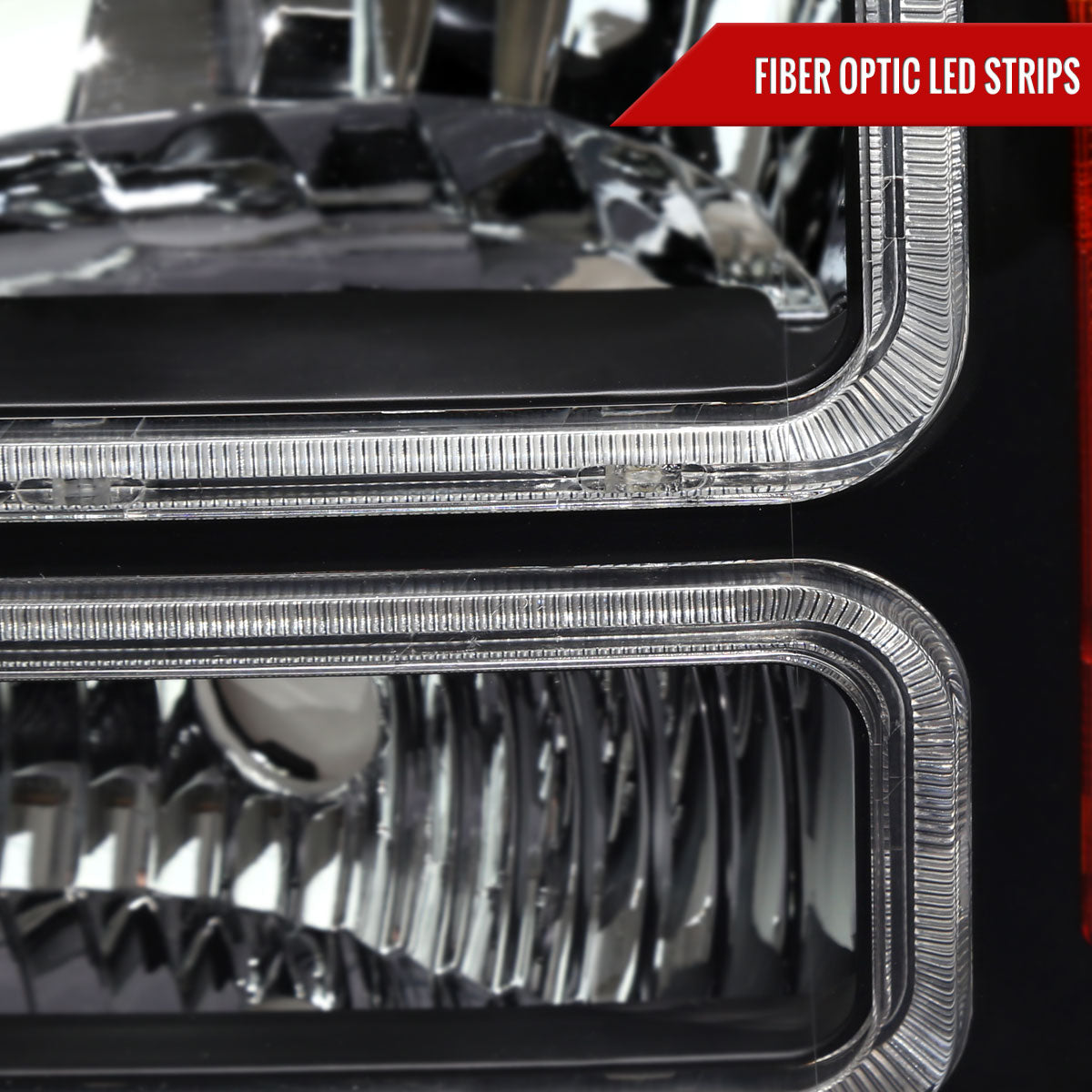 Spec-D 05-07 F250/F350/F450/F550 Super Duty Headlights OEM Style Black