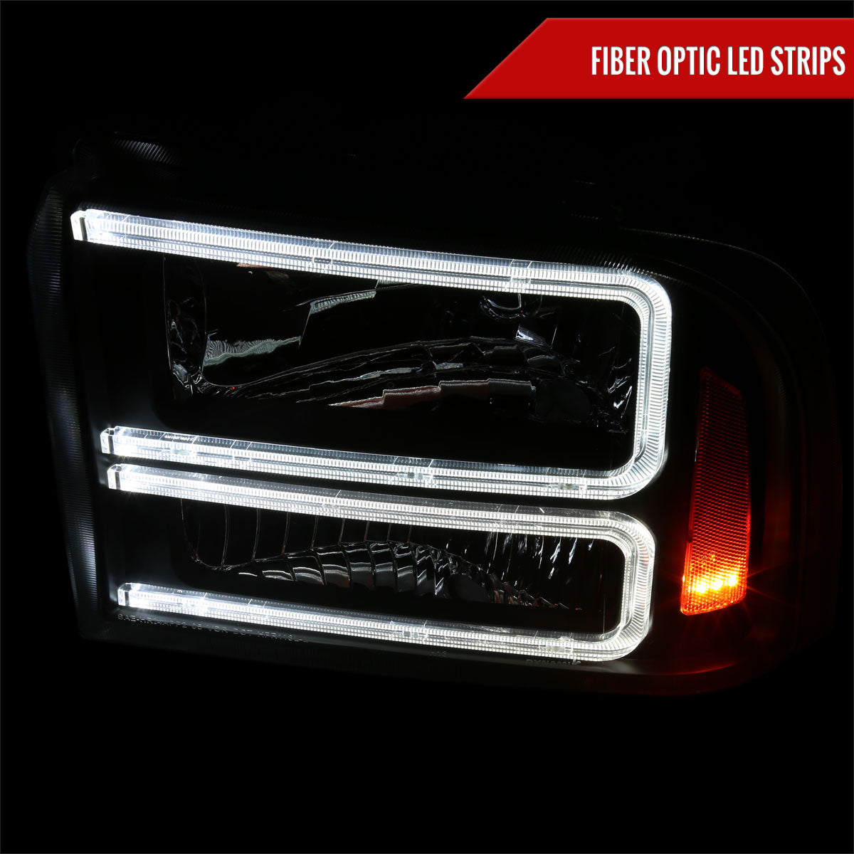 Spec-D 05-07 Ford F-250 F-350 Headlights Projector Smoked G3