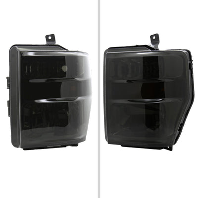 Spec-D 08-10 F-250/F-350/F-450 Super Duty OE Style /Smoked Headlights