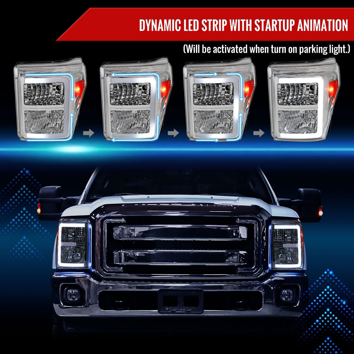Spec-D 11-16 F-250/F-350/F-450/F-550 Super Duty OE Style Headlights