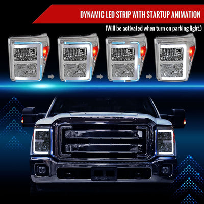 Spec-D 11-16 F-250/F-350/F-450/F-550 Super Duty OE Style Headlights