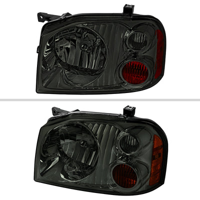 Spec-D 01-04 Nissan Frontier XE OE Style Chrome/ Smoked Headlights