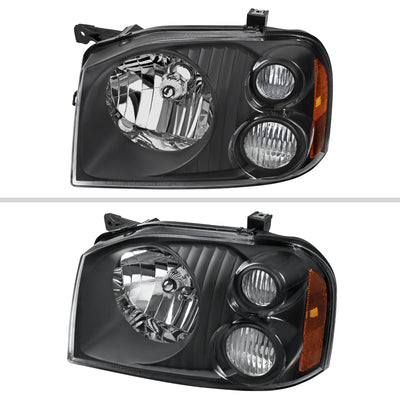 Spec-D 01-04 Nissan Frontier XE Headlights OEM Style Black