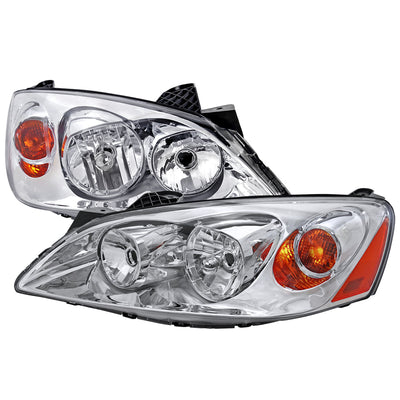Spec-D 05-10 Pontiac G6 Headlights OEM Style Amber Reflectors Chrome