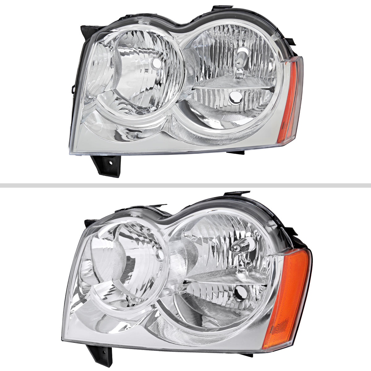 Spec-D 05-07 Jeep Grand Cherokee Headlights OEM Style Chrome