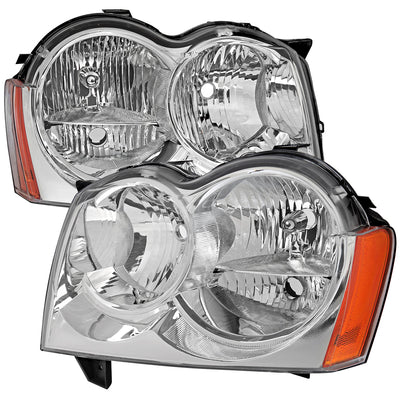 Spec-D 05-07 Jeep Grand Cherokee Headlights OEM Style Chrome