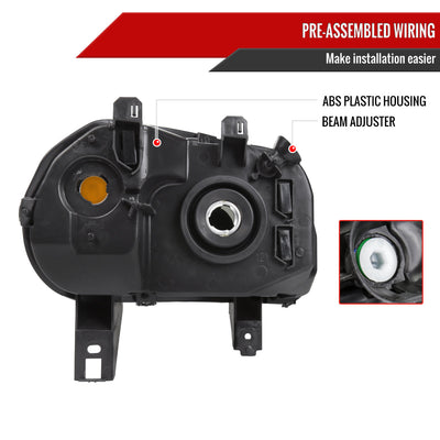 Spec-D 06-11 Chevy HHR Headlights OEM Style Chrome/Smoked Lens