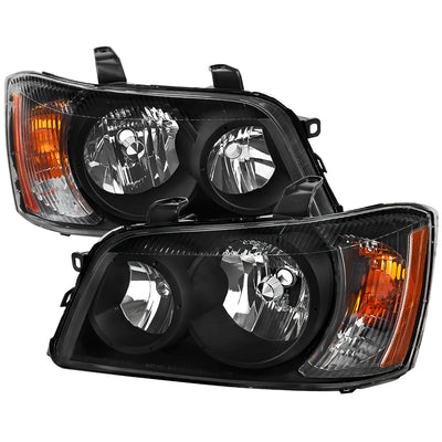 Spec-D 01-03 Highlander OEM OEM Style Headlights Black