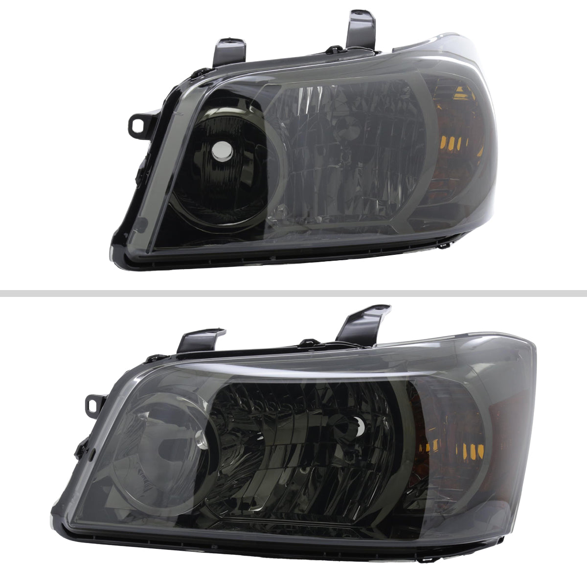 Spec-D 04-07 Toyota Highlander Headlights OEM Style Smoked