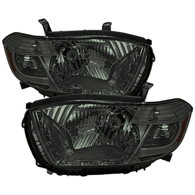 Spec-D 08-10 Highlander Headlights OEM Halogen Chrome/Smoked