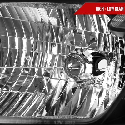 Spec-D 08-10 Toyota Highlander Headlights OEM Style Matte Black/Clear
