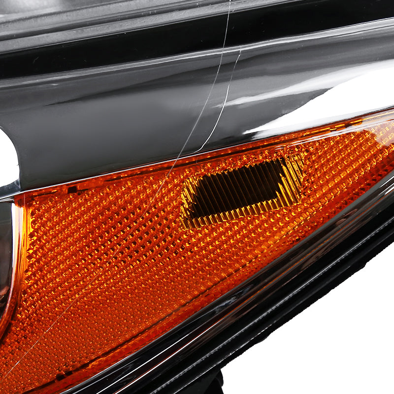 Spec-D 16-18 Honda HR-V Crystal Headlights Amber Reflectors Chrome