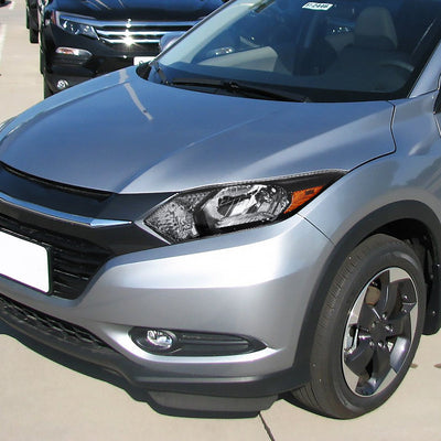 Spec-D 16-18 Honda HR-V Crystal Headlights Amber Reflectors Black