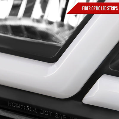 Spec-D 00-05 Chevy Impala LED Bar Headlights OEM Style Black