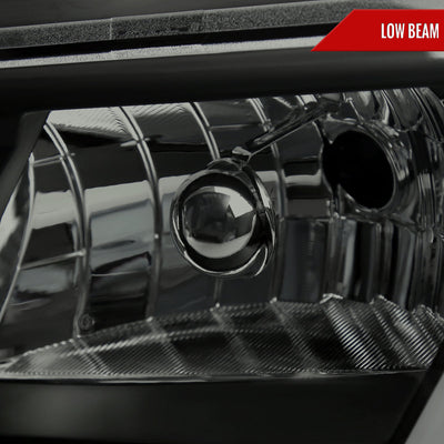 Spec-D 00-05 Chevy Impala Headlights LED Bar OEM Style Black/Smoked