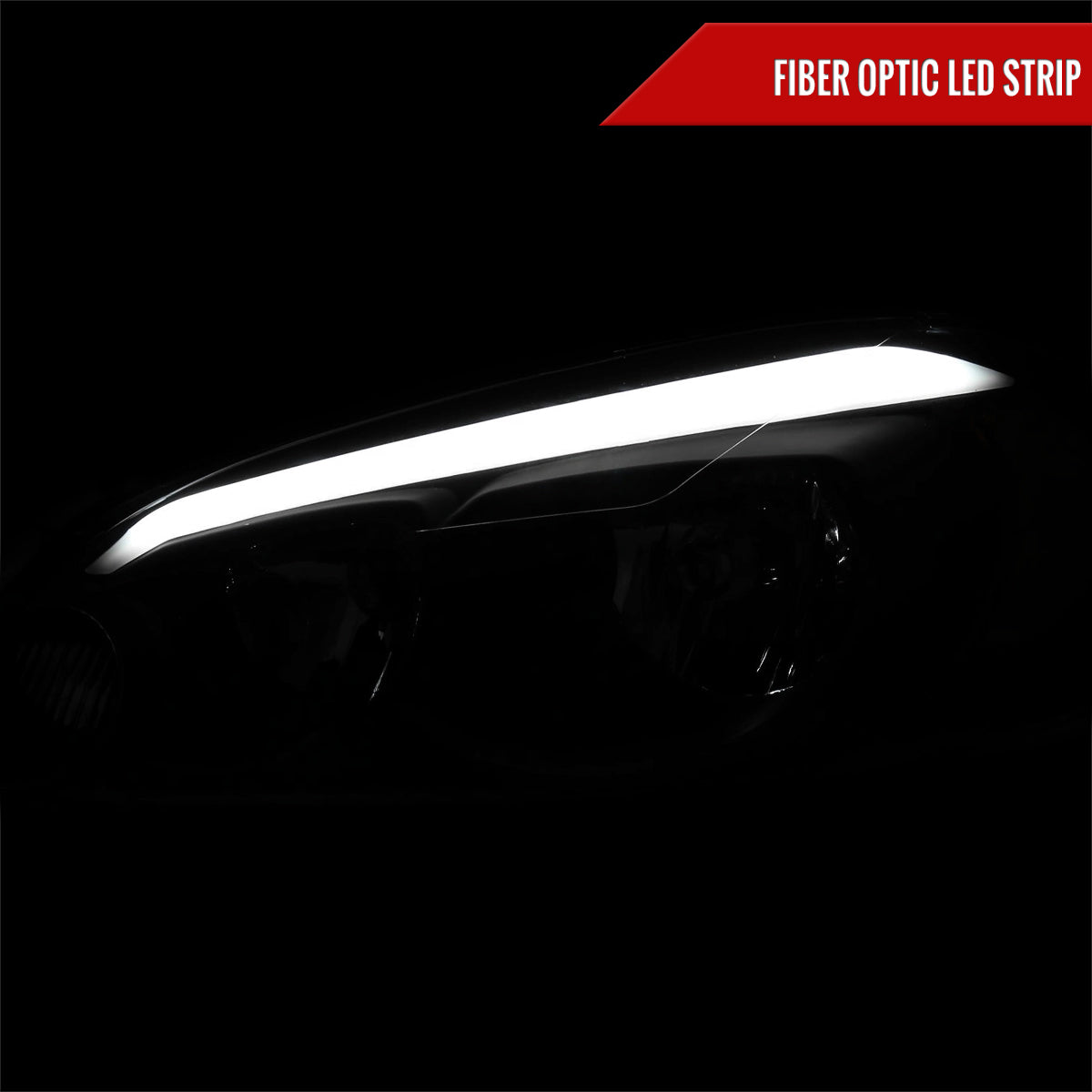 Spec-D 06-16 Impala/06-07 Monte Carlo Headlights LED Strip Black/Clear